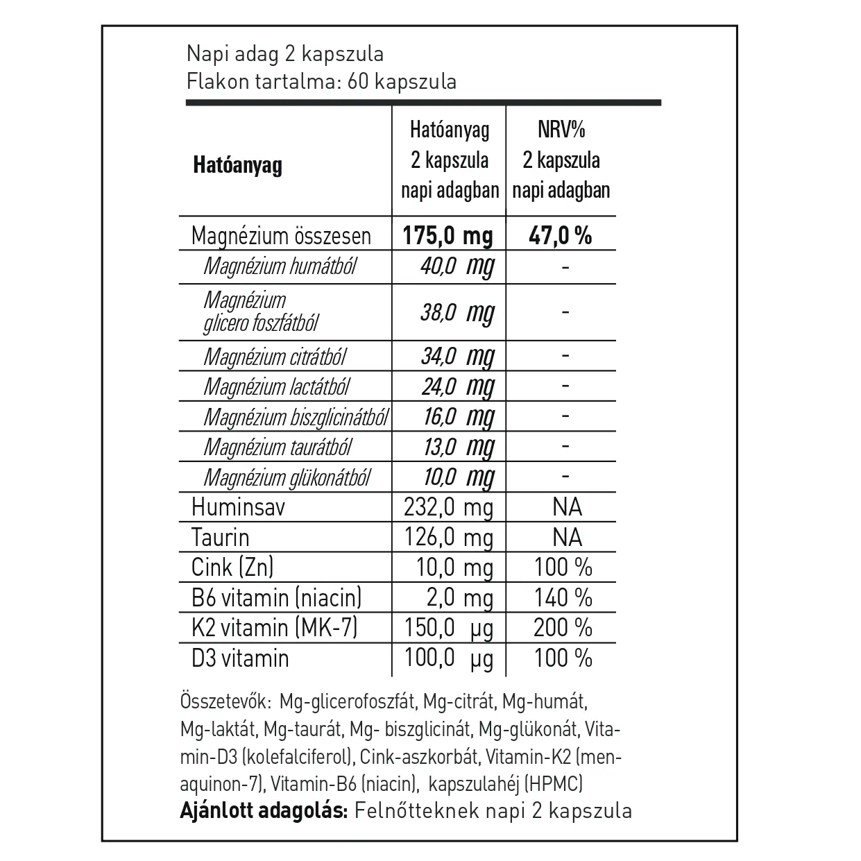 Magnesium7 kosttillskott, kapslar (60 st) - Bild 2