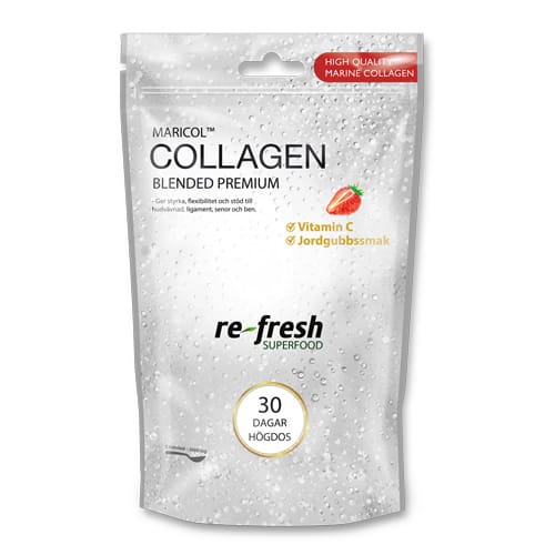 Collagen blended + Vitamin C, 150 g Jordgubbssmak