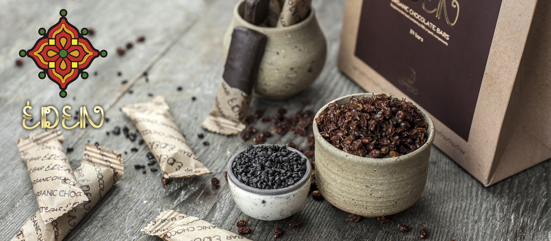 ÉDEN organisk chokladbar (7 st) - Bild 2