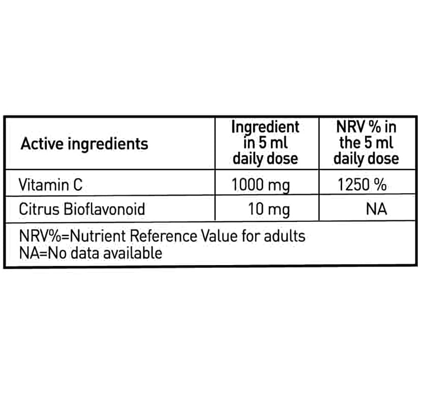 Liposomalt C-Vitamin C1000 (250 ml) Apelsinsmak - Bild 3