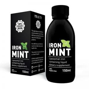 IronMint liposomalt kosttillskott Järn med smak av mynta (150 ml)