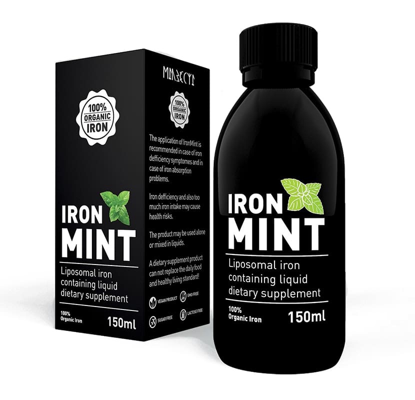 IronMint liposomalt kosttillskott Järn med smak av mynta (150 ml)