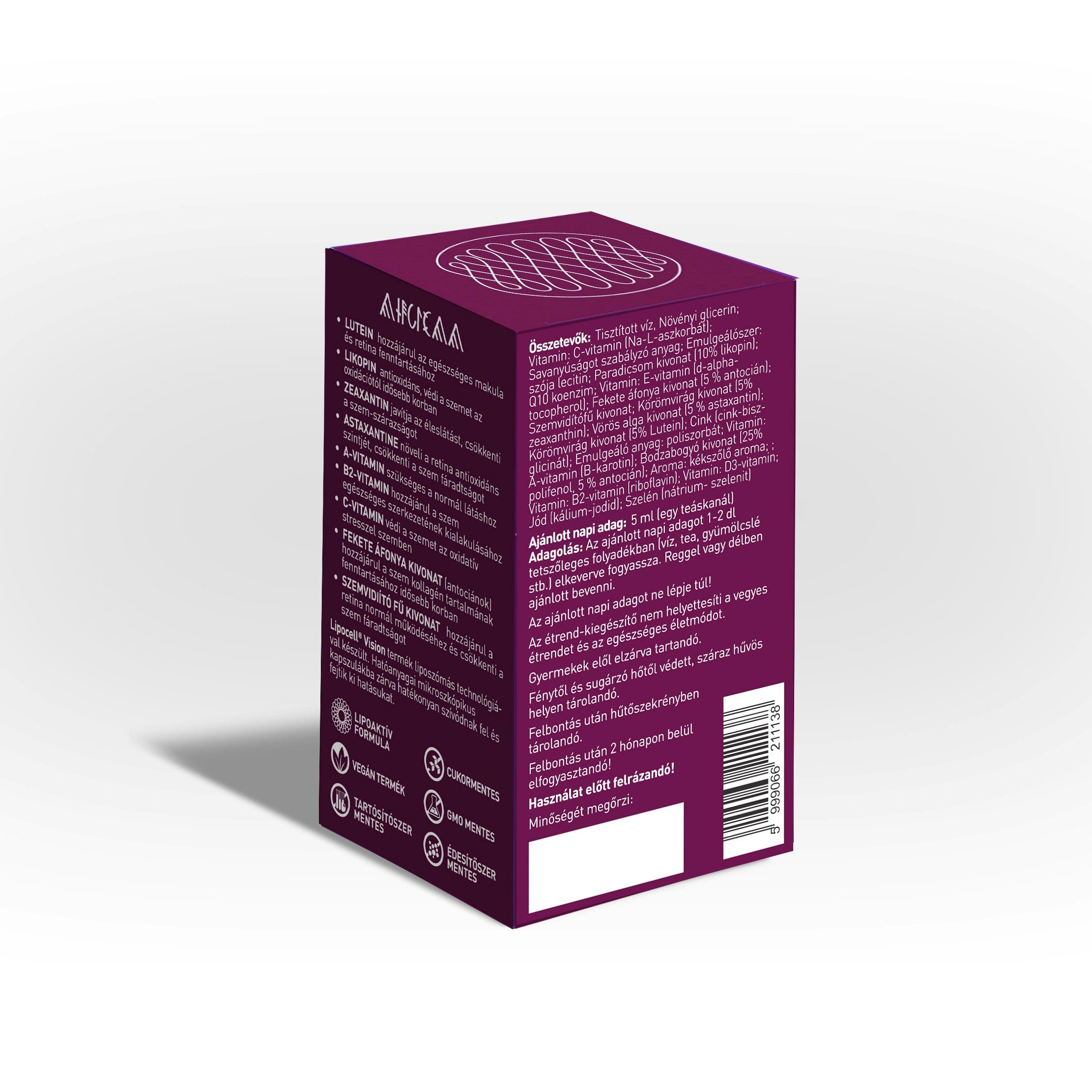 LipoCell Vision liposomalt kosttillskott (250 ml) - Bild 4