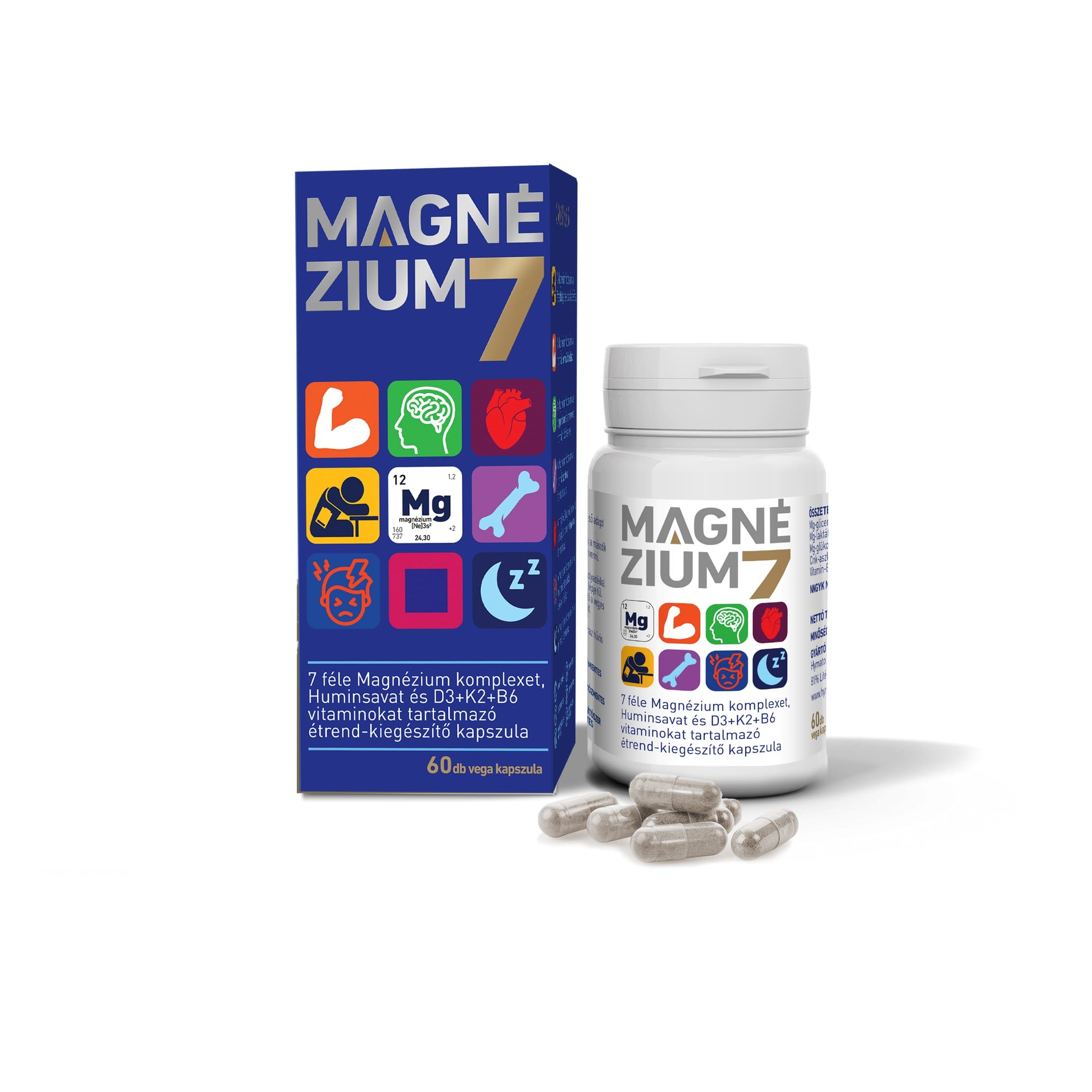 Magnesium7 kosttillskott, kapslar (60 st) - Bild 3