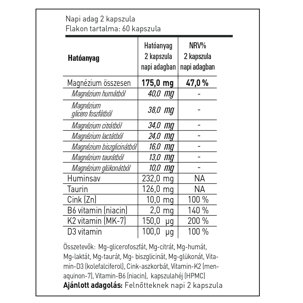 Magnesium7 kosttillskott, kapslar (60 st) - Bild 2